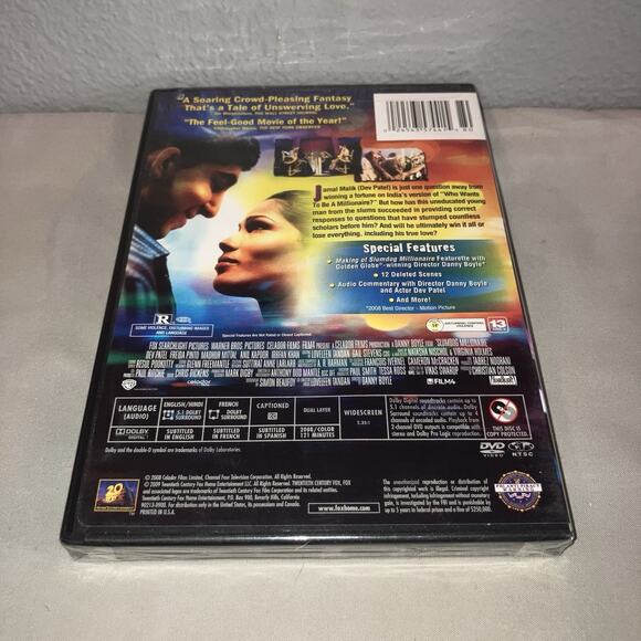 Dvd Sealed New Slumdog Millionaire Widescreen Special Features 20th Century Fox - Picture 2 of 4